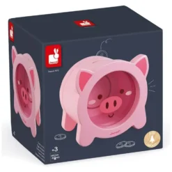 TIRELIRE COCHON - EN BOIS