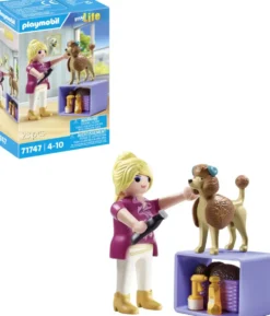 TOILETTEUSE AVEC CANICHE ET ACCESSOIRES - 71747