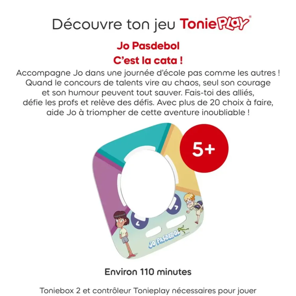 TONIEPLAY - JO PAS DE BOL