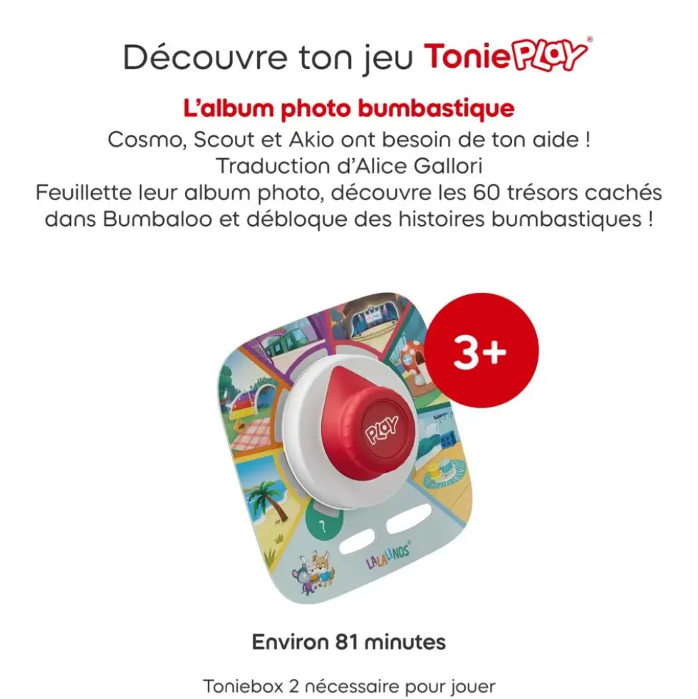 TONIEPLAY - LALALINOS - L'ALBUM DE PHOTO BUMBASTIQUE