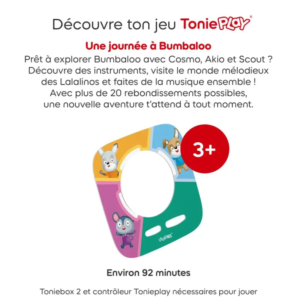 TONIEPLAY - LALALINOS - UNE JOURNEE A BUMBALOO