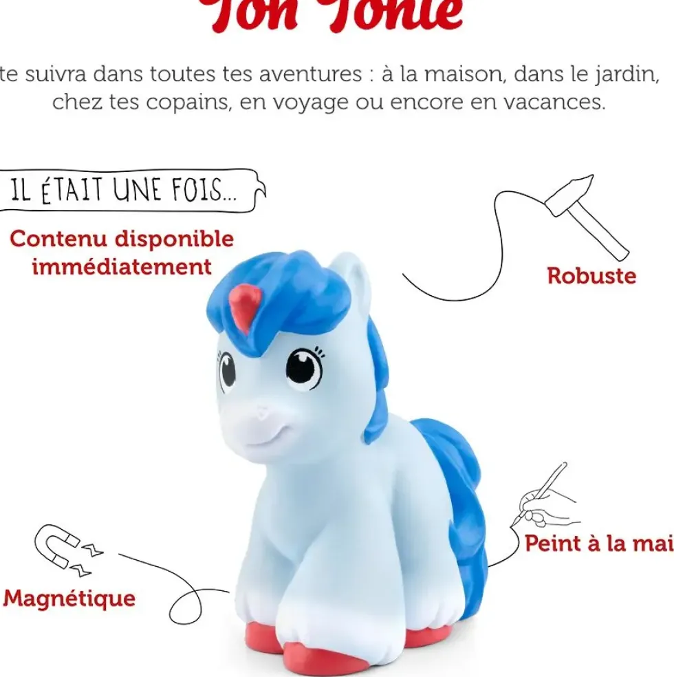 TONIES®- CREATURES FANTASTIQUES 1 -MINUIT - LICORNE