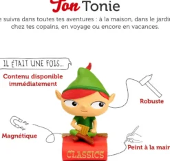 TONIES® - FIGURINE MES CLASSIQUES PREFERES PETER PAN ET DEUX AUTRES CLASSIQUES