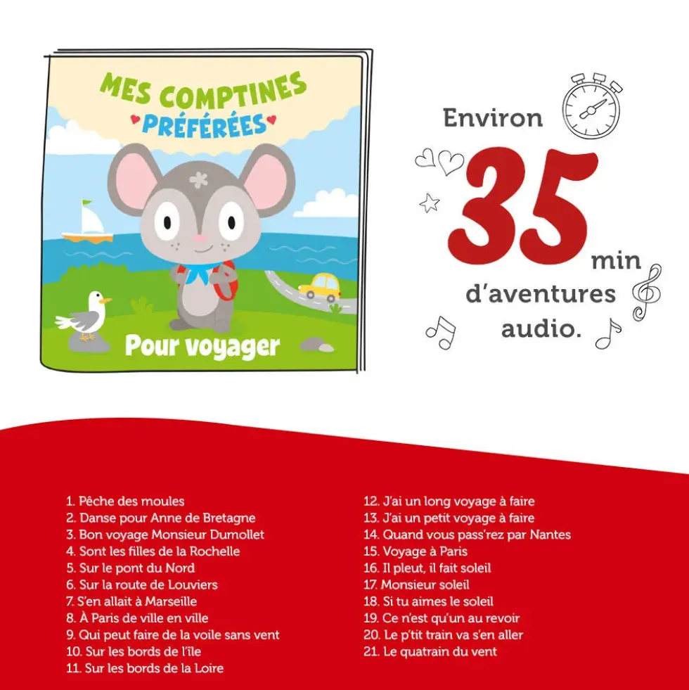 TONIES® - FIGURINE MES COMPTINES PREFEREES POUR VOYAGER