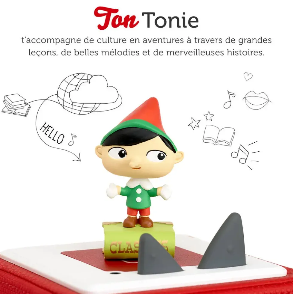 TONIES® -FIGURINE PINOCCHIO + 2 AUTRES CLASSIQUES
