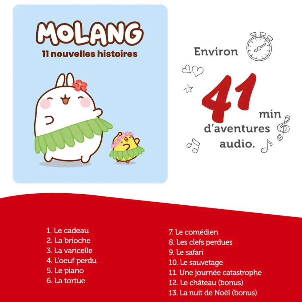 TONIES® - MOLANG 2 -13 NOUVELLES HISTOIRES
