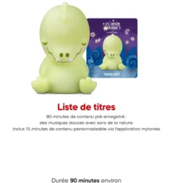 TONIES -VEILLEUSE - LES COPAINS DU DODO - DOUDOU CROCO