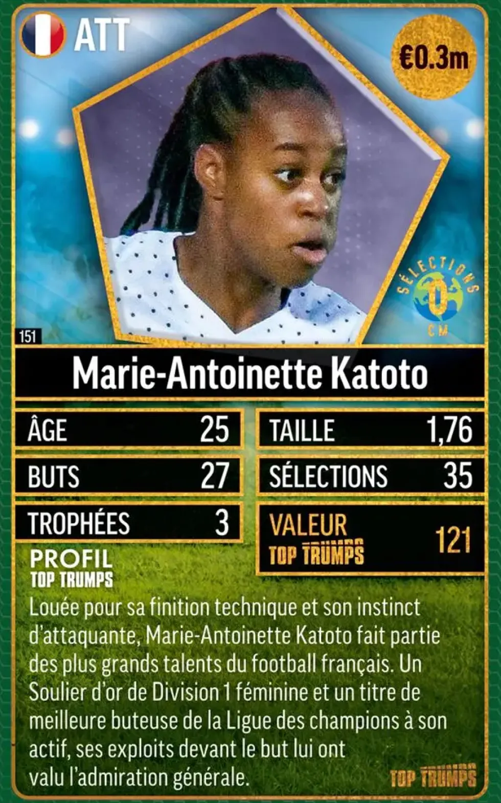 TOP TRUMPS WORLD FOOTBALL STARS TOP 200 PACK N°5