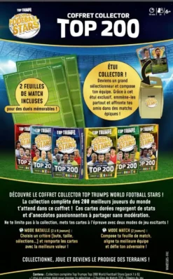 TOP TRUMPS WORLD FOOTBALL STARS TOP 200 COLLECTOR PACK