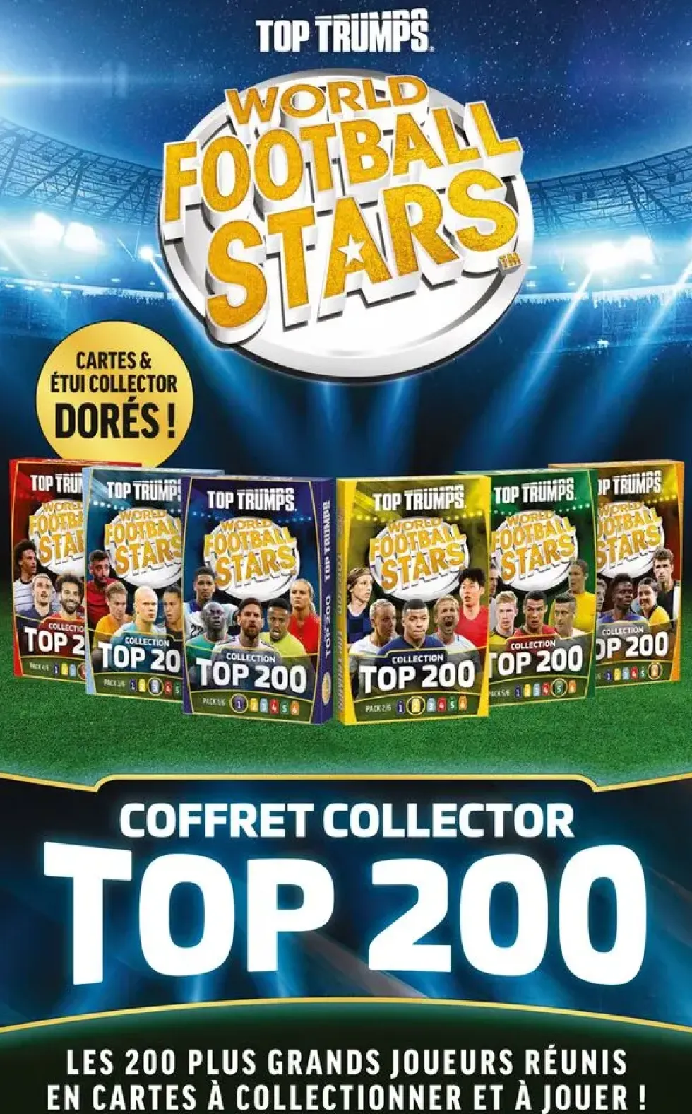 TOP TRUMPS WORLD FOOTBALL STARS TOP 200 COLLECTOR PACK
