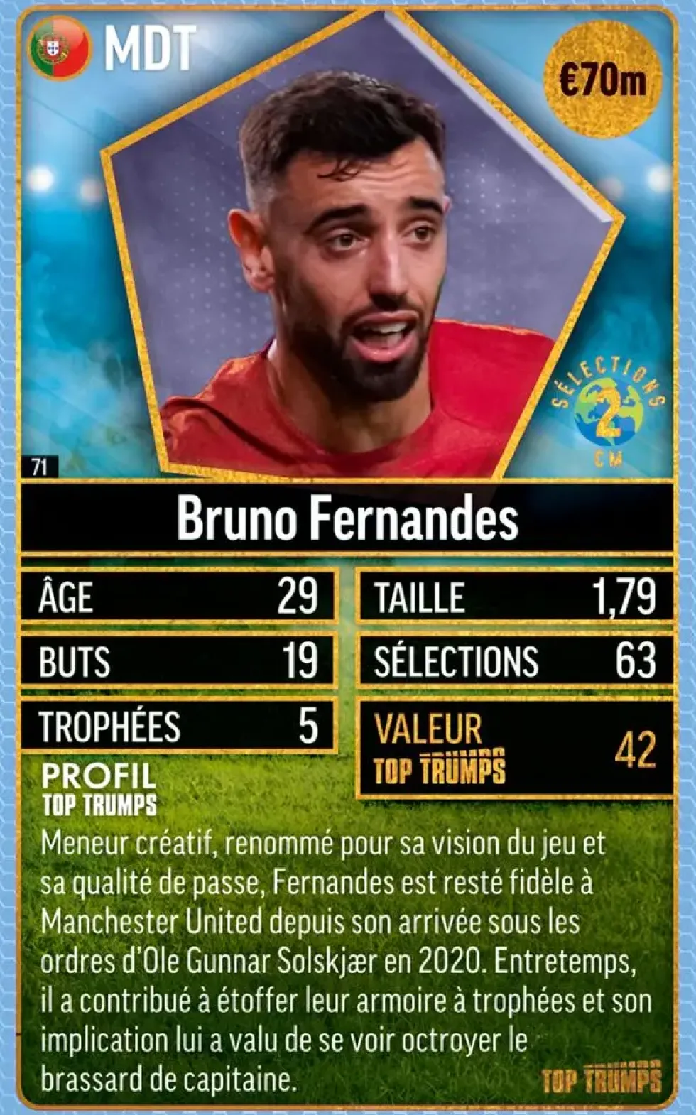 TOP TRUMPS WORLD FOOTBALL STARS TOP 200 PACK N°3