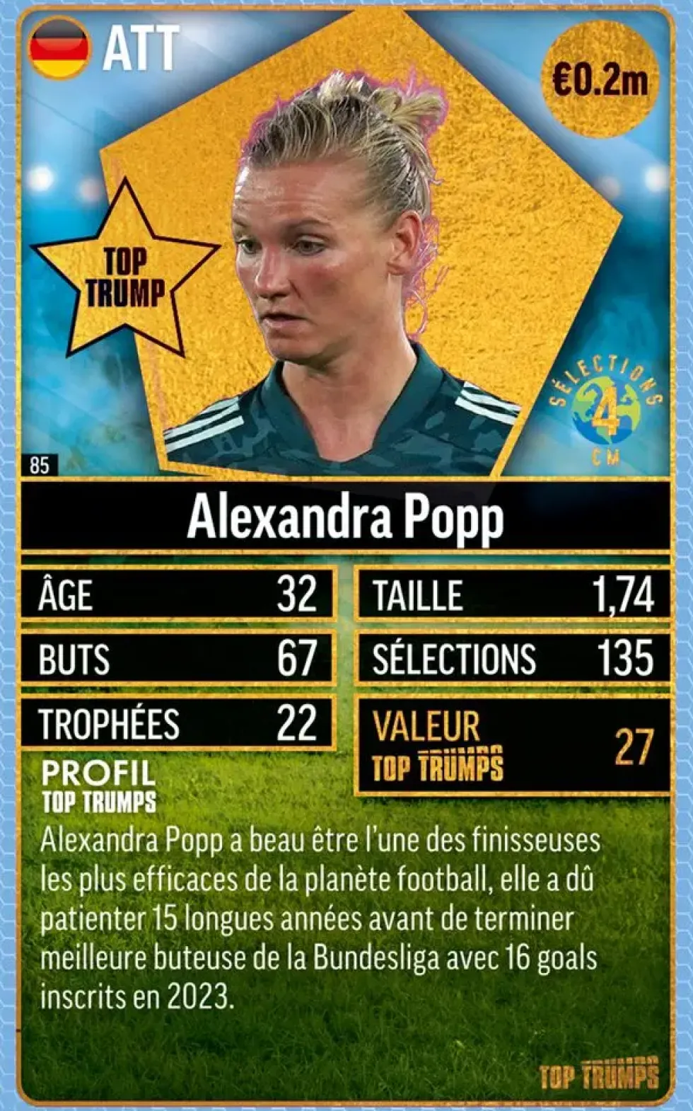 TOP TRUMPS WORLD FOOTBALL STARS TOP 200 PACK N°3