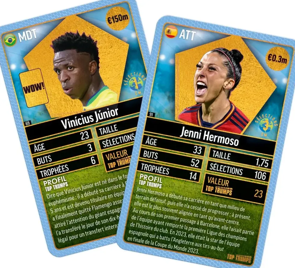 TOP TRUMPS WORLD FOOTBALL STARS TOP 200 PACK N°3