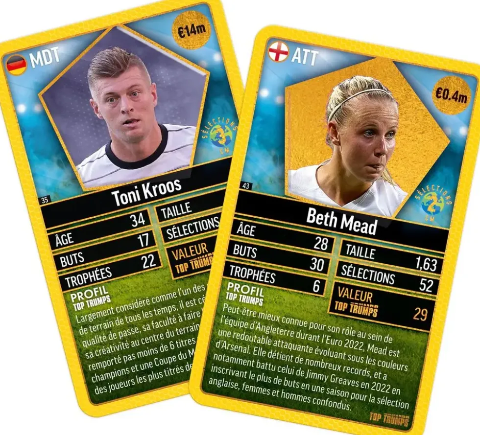 TOP TRUMPS WORLD FOOTBALL STARS TOP 200 PACK N°2