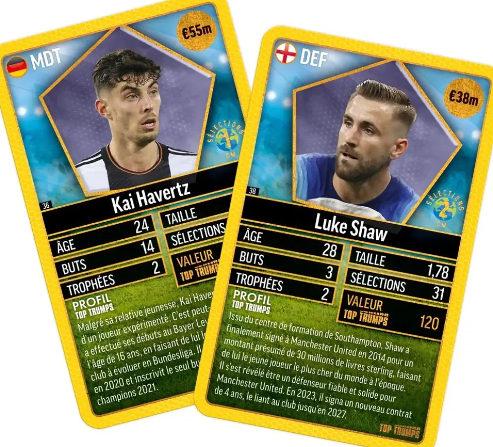 TOP TRUMPS WORLD FOOTBALL STARS TOP 200 PACK N°2