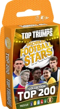 TOP TRUMPS WORLD FOOTBALL STARS TOP 200 PACK N°6