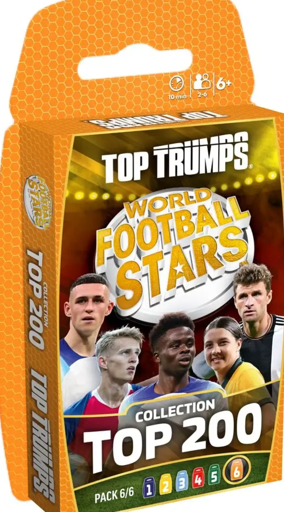TOP TRUMPS WORLD FOOTBALL STARS TOP 200 PACK N°6