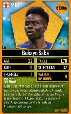 TOP TRUMPS WORLD FOOTBALL STARS TOP 200 PACK N°6