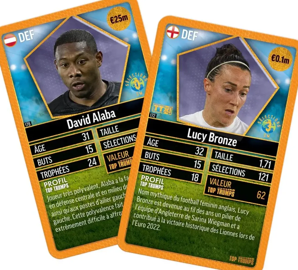 TOP TRUMPS WORLD FOOTBALL STARS TOP 200 PACK N°6