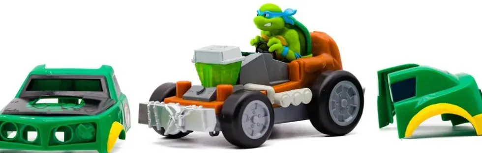 TORTUE NINJA - VOITURE TURBO EXPLOSIVE LEONARDO