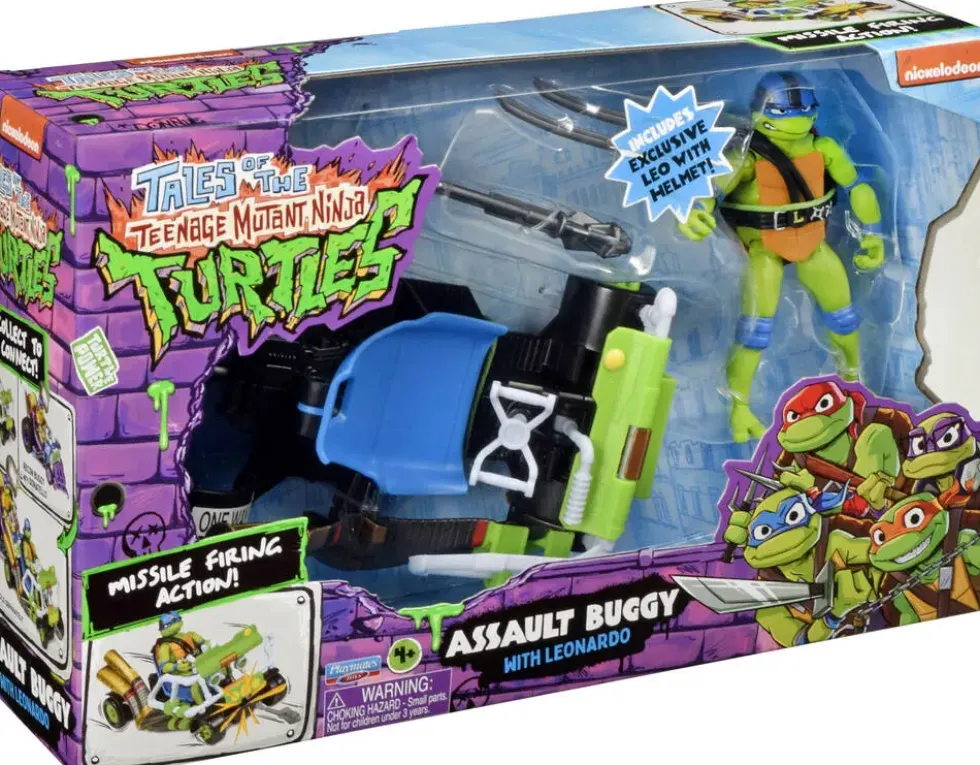 TORTUES NINJA - BUGGY VEHICULE DELUXE AVEC FIGURINE 12 CM -