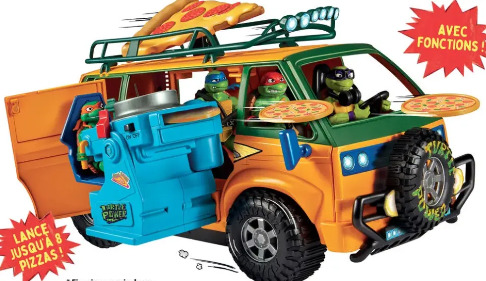 TORTUES NINJA - CAMION PIZZA DE COMBATS DES TORTUES NINJA