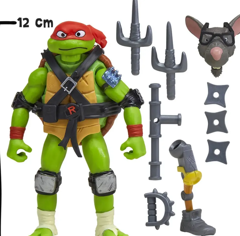 TORTUES NINJA - FIGURINE ARTICULEE 12 CM MIX ET MATCH - RAPHAEL
