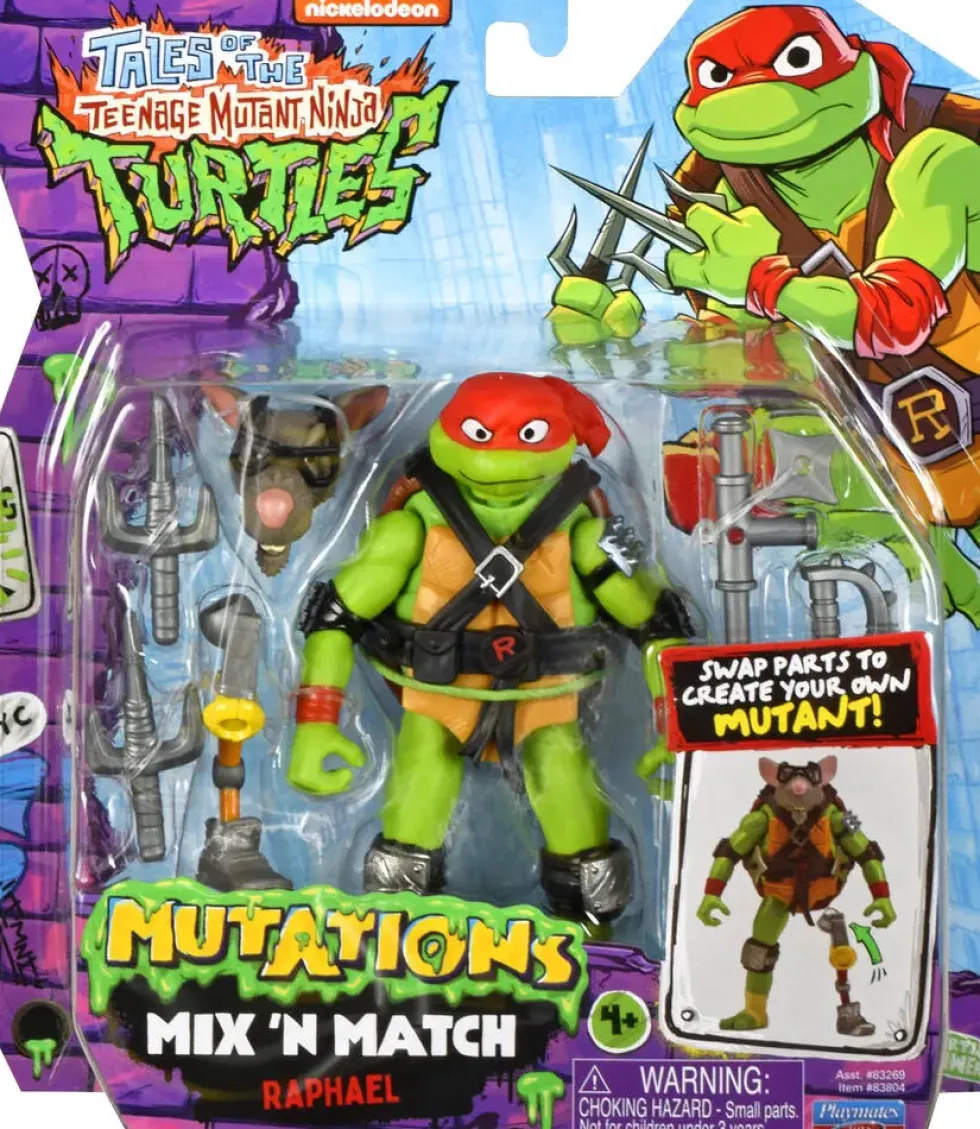 TORTUES NINJA - FIGURINE ARTICULEE 12 CM MIX ET MATCH - RAPHAEL