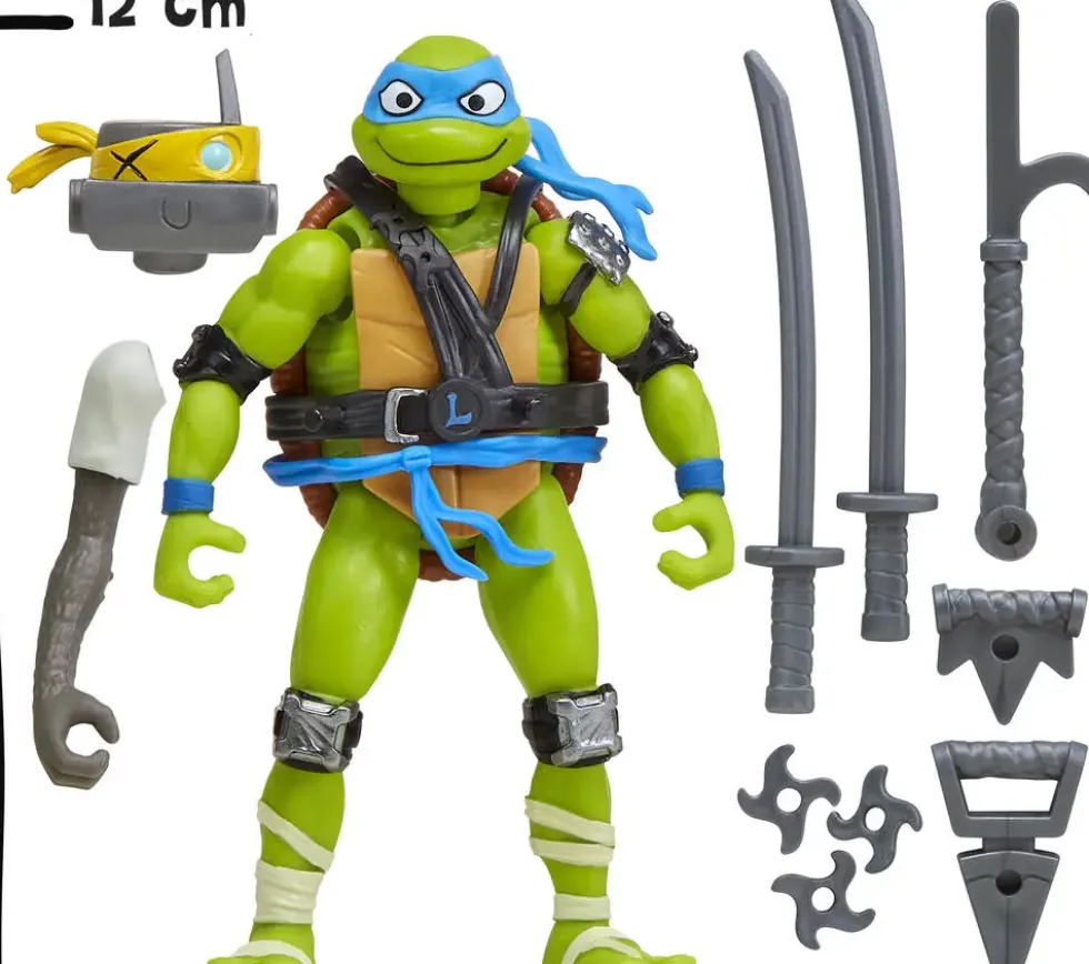 TORTUES NINJA - FIGURINE ARTICULEE 12 CM MIX ET MATCH - LEONARDO