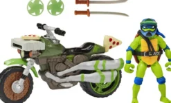 TORTUES NINJALEONARDO - VEHICULE DELUXE AVEC FIGURINE 12 CM