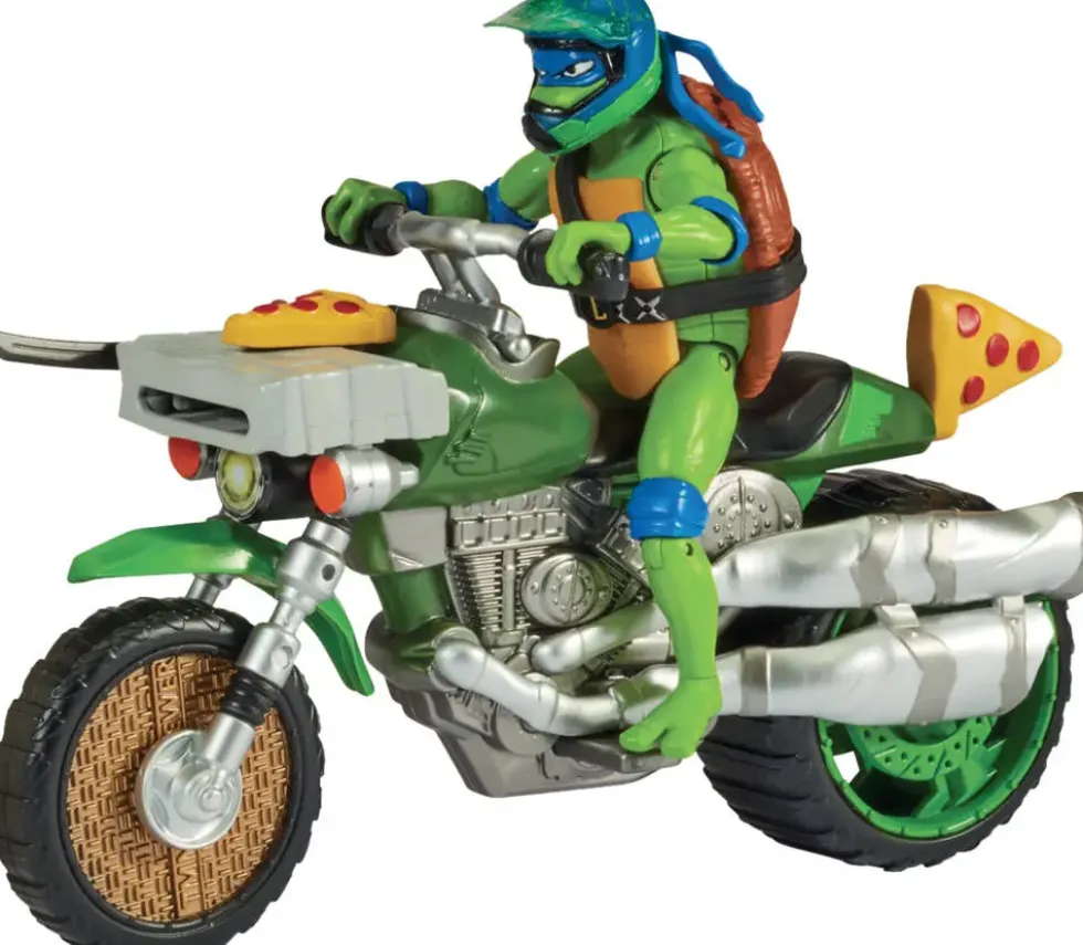 TORTUES NINJA - VEHICULE DELUXE AVEC FIGURINE 12 CM