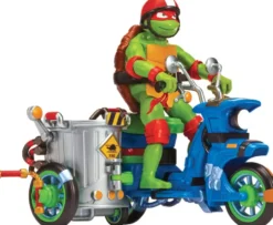 TORTUES NINJA - VEHICULE DELUXE AVEC FIGURINE 12 CM