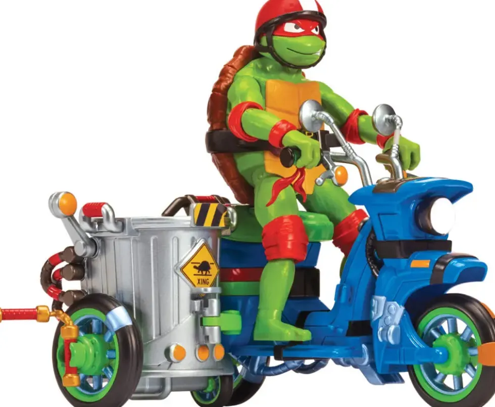 TORTUES NINJA - VEHICULE DELUXE AVEC FIGURINE 12 CM