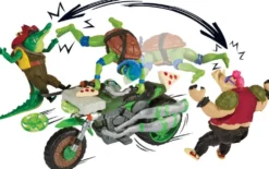 TORTUES NINJA - VEHICULE DELUXE AVEC FIGURINE 12 CM