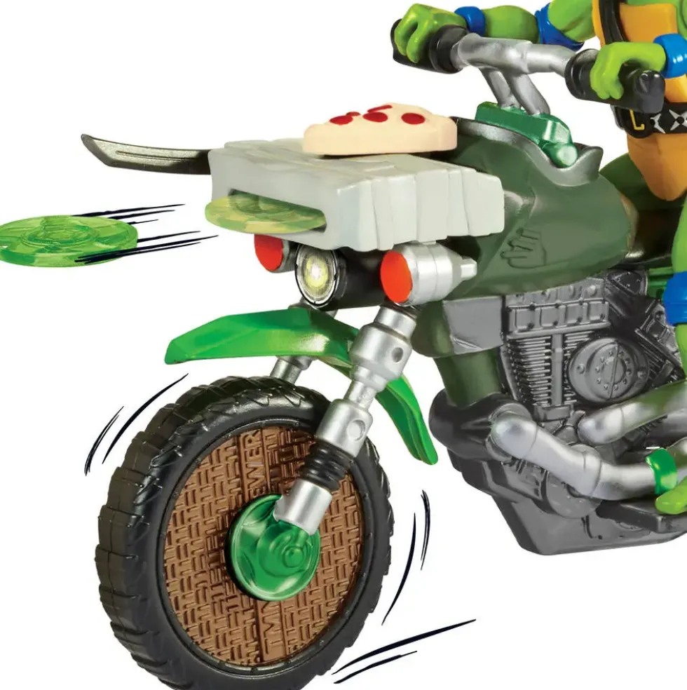 TORTUES NINJA - VEHICULE DELUXE AVEC FIGURINE 12 CM