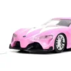 1/32 TOYOTA FT-1 CONCEPT W/PINK RANGER FIGURE METALLIC PINK HOLLYWOOD RIDES