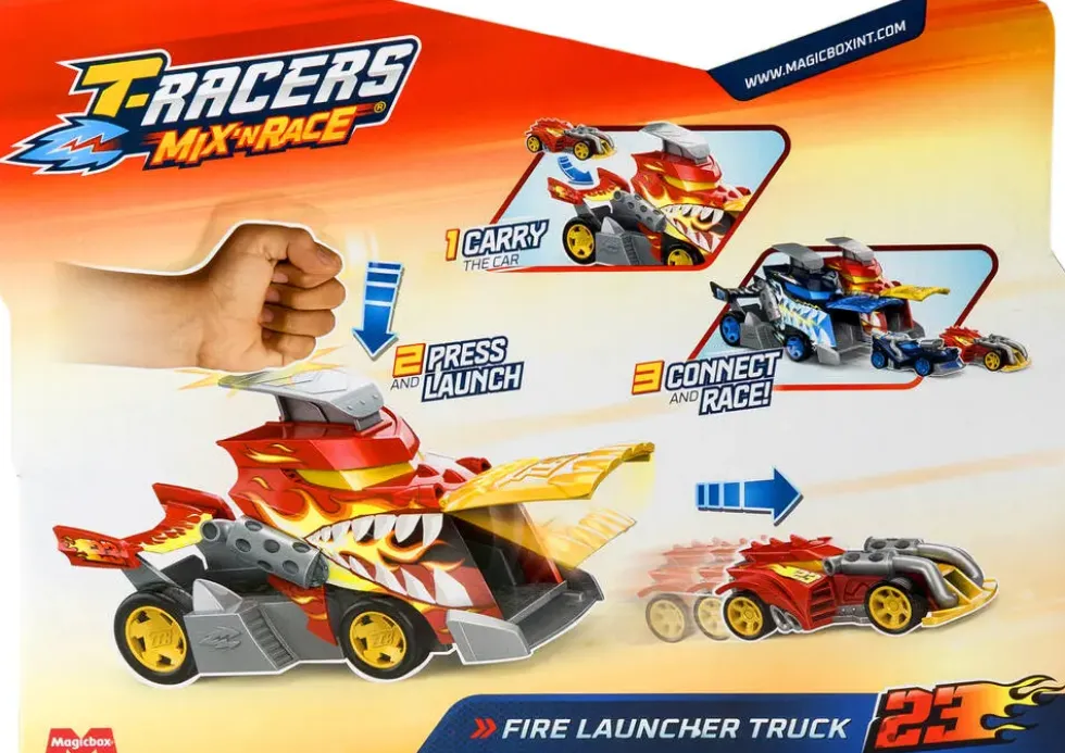 T-RACERS MIX ‘N RACE - CAMION LANCEUR DE FEU