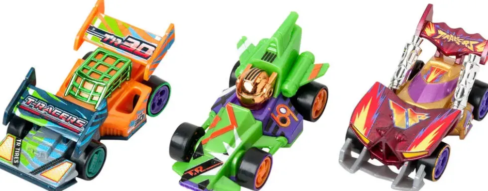 T-RACERS MIX ‘N RACE - PACK DE 3 VOITURES
