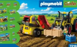 TRACTEUR AVEC RECOLTEUR DE POMMES DE TERRE 72161