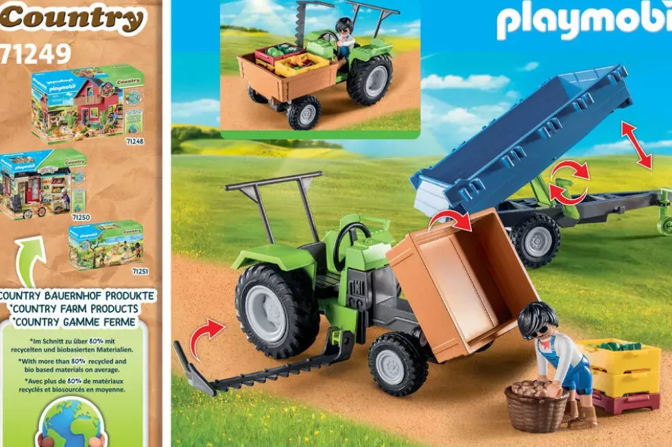 TRACTEUR AVEC REMORQUE - 71249