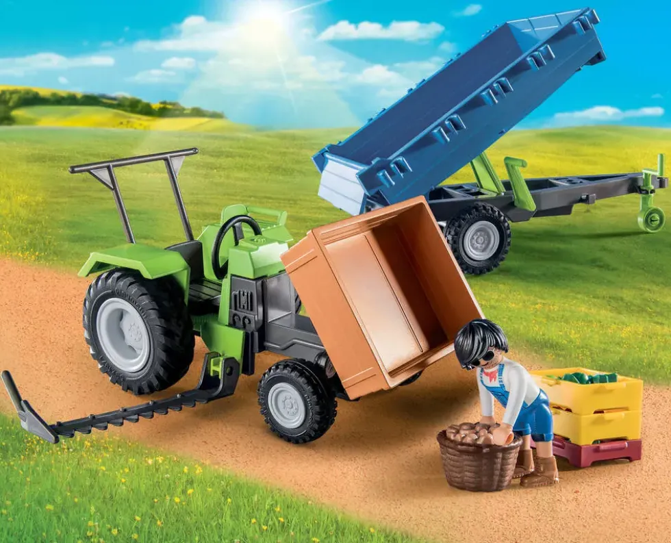 TRACTEUR AVEC REMORQUE - 71249