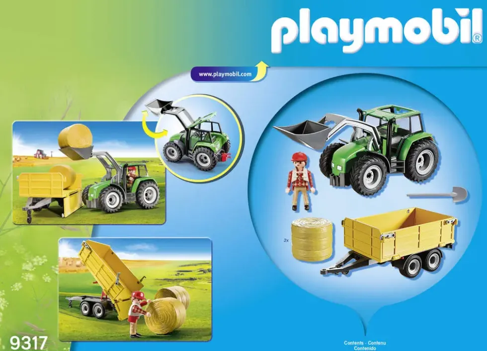 TRACTEUR AVEC REMORQUE - 9317