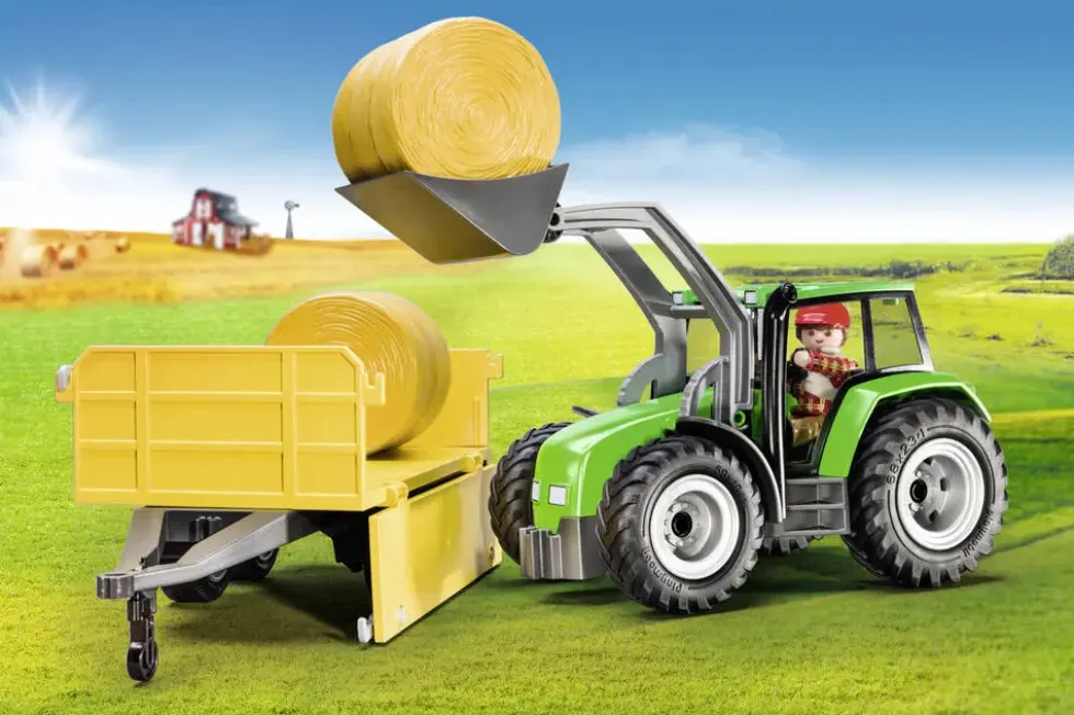 TRACTEUR AVEC REMORQUE - 9317