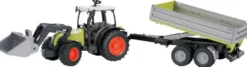 TRACTEUR CLAAS NECTIS AVEC PELLE ET REMORQUE