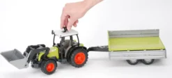 TRACTEUR CLAAS NECTIS AVEC PELLE ET REMORQUE