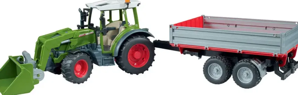TRACTEUR FENDT VARIO 211 AVEC CHARGEUR ET REMORQUE