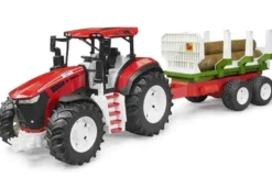 TRACTEUR ROADMAX AVEC REMORQUE PORTE TRONCS 1ER AGE