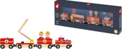 TRAIN POMPIERS STORY (BOIS)