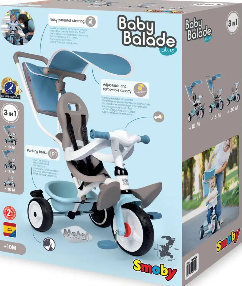 TRICYCLE BABY BALADE PLUS BLEU
