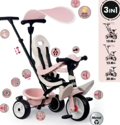 TRICYCLE BABY BALADE ROSE